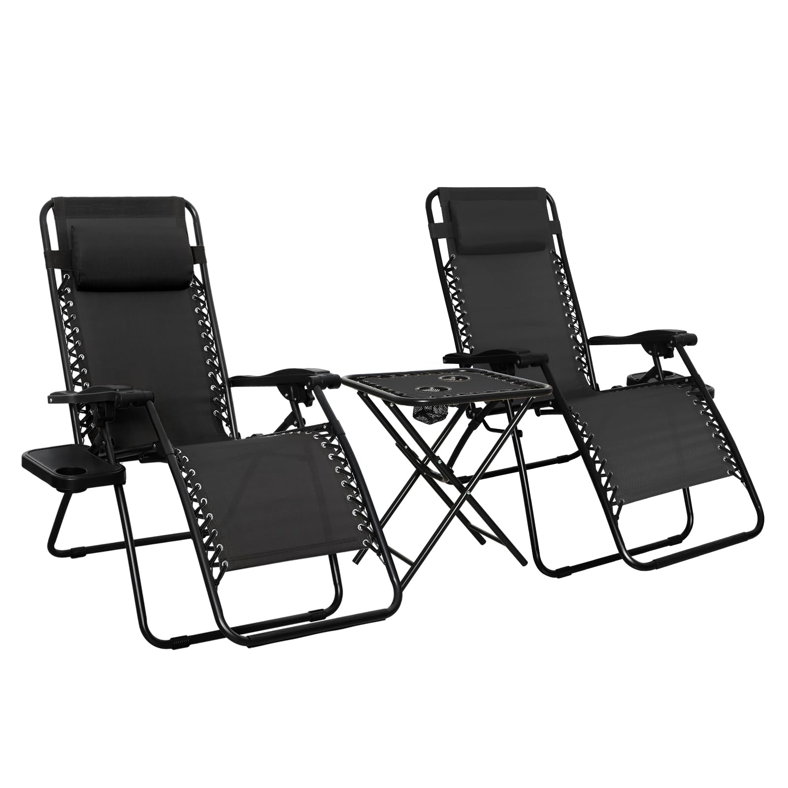 Amazonベーシック ゼログラビティチェア 2脚+テーブルセット|カップル・家族に