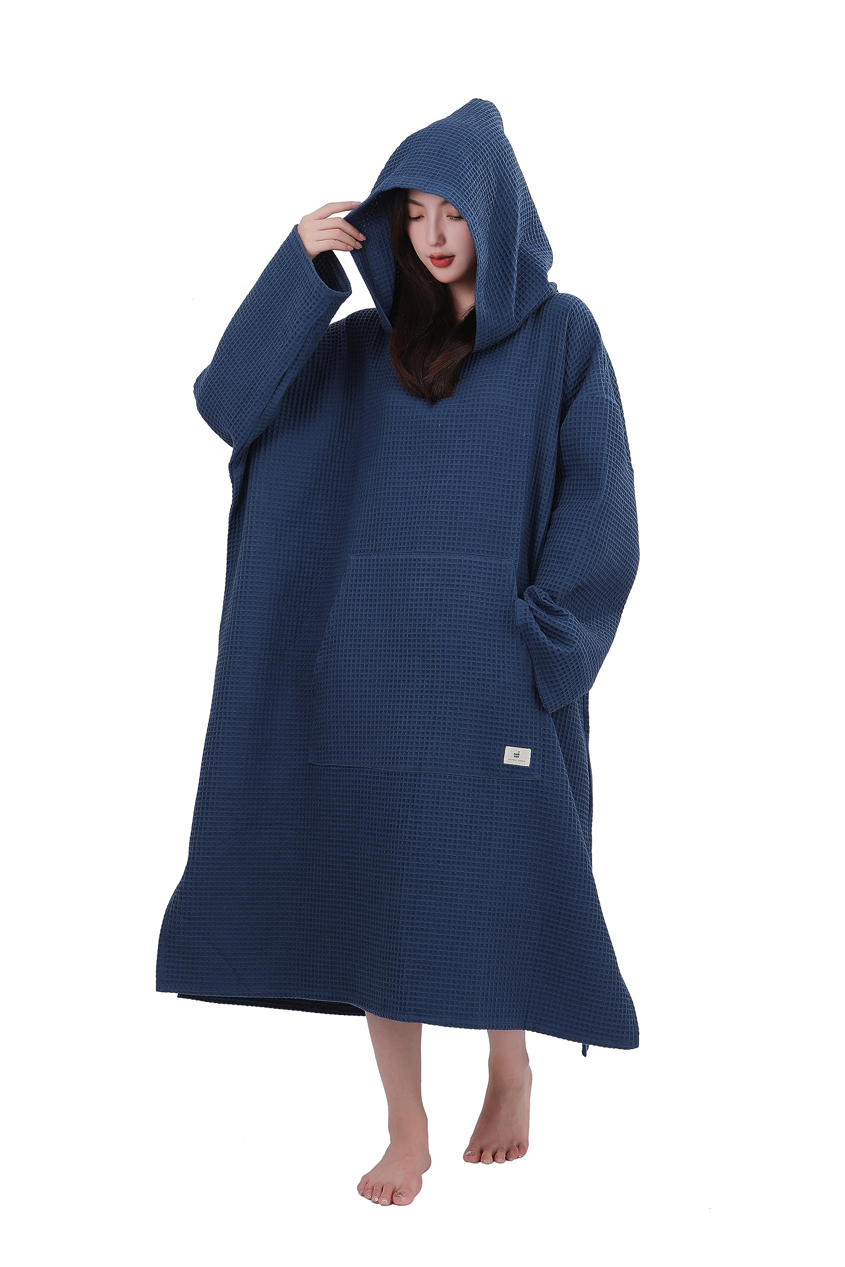 Totonoi Japan サウナポンチョ｜コットンワッフルの上質な肌触り