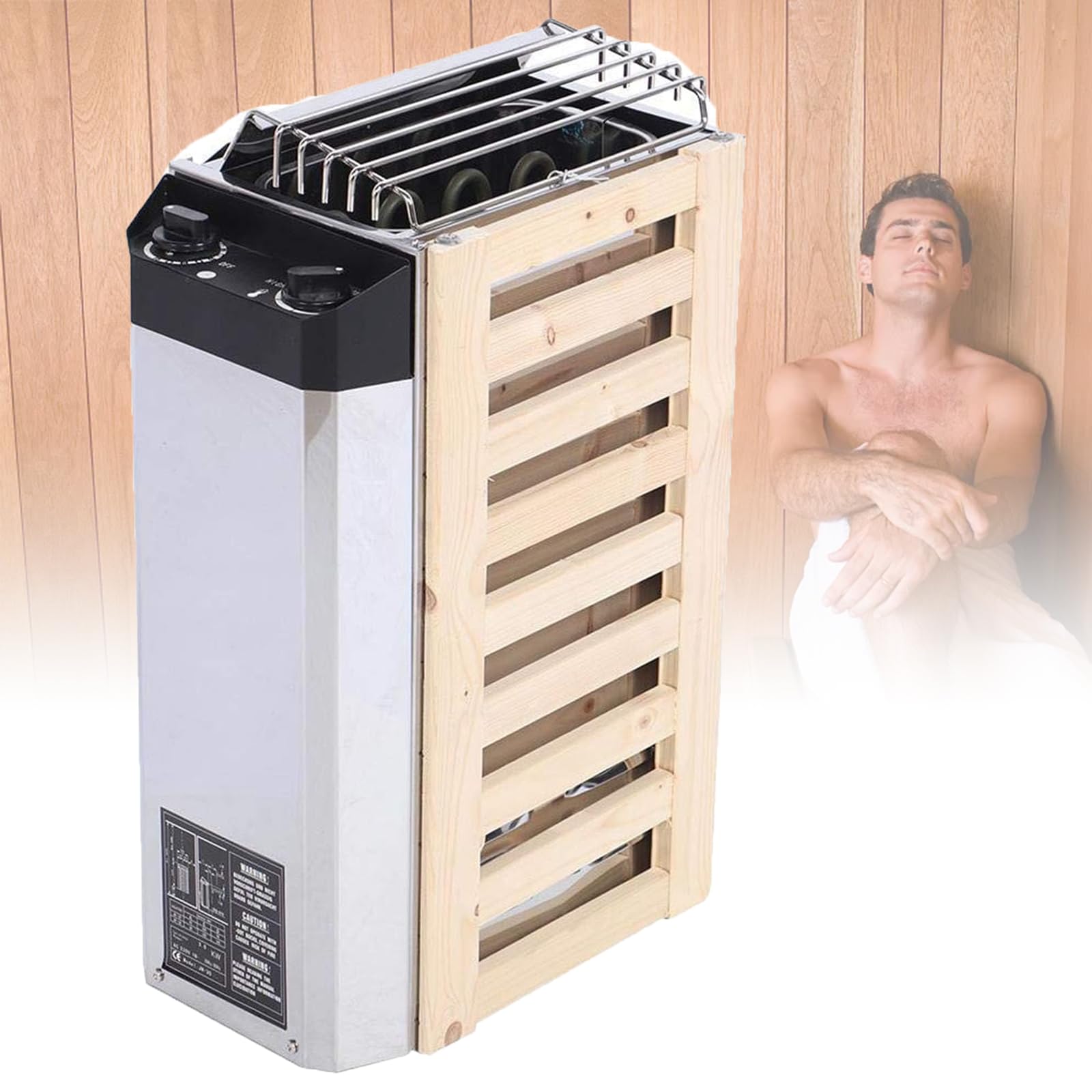WUDLi 家庭用サウナストーブ 3kW|サウナストーン付きで始めやすい