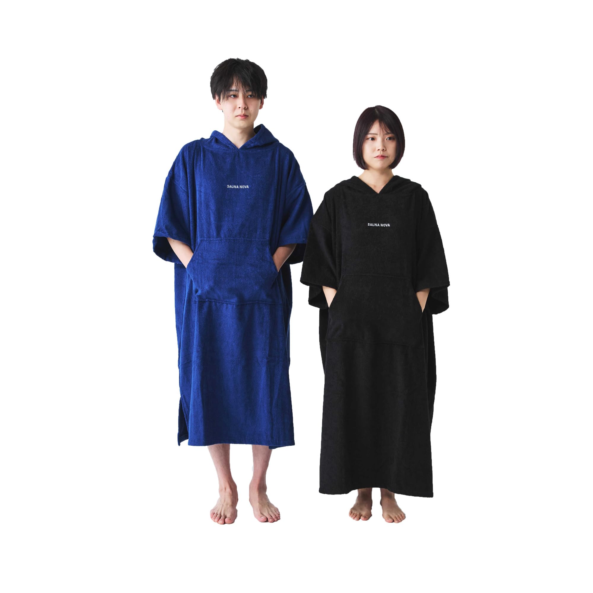SAUNA NOVA 瞑想サウナポンチョ｜コットン100%・着丈120cmの本格派